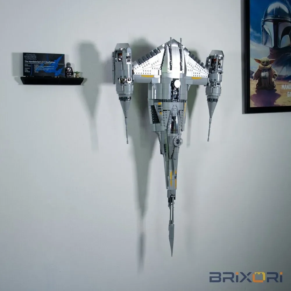 Adjustable Flush Wall Mount for LEGO UCS N-1 Starfighter - 75442